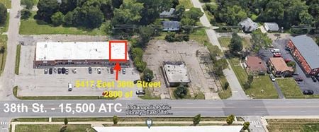 Retail space for Rent at 5417 E. 38th St. in Indianapolis