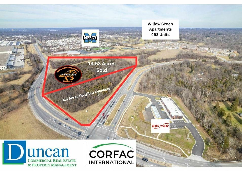 Lot # 1 (2.17) Acre Retail Site - Corner - Hurstbourne Pkwy Frontage