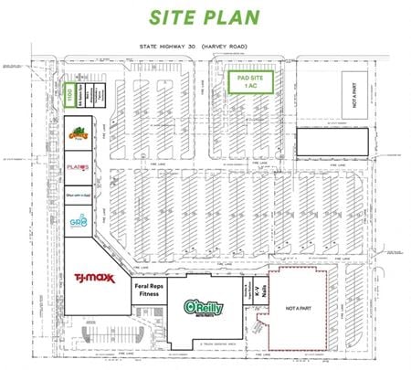 Photo of commercial space at 1100-1400 Harvey Rd in College Station