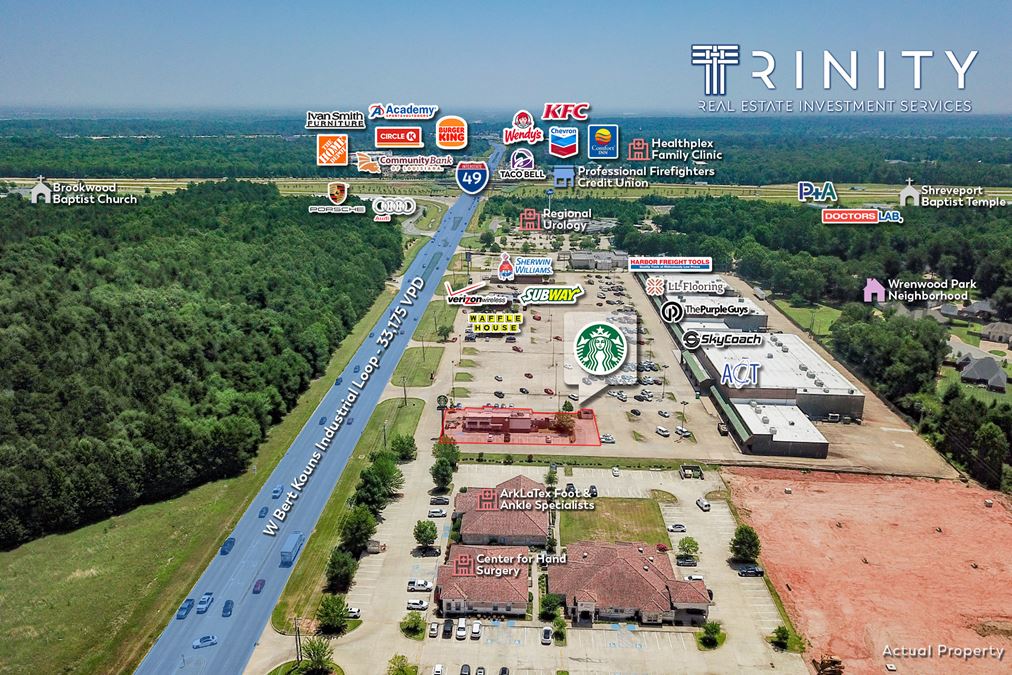 Starbucks 15 Year Operating History 319 Bert Kouns Industrial Loop, Shreveport, LA