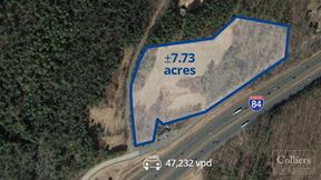 ±7.73 acres with excellent I-84 visibility
