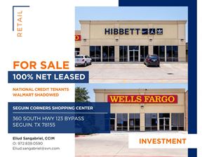 Wells Fargo & Hibbett Sports | Seguin Corners Center | 100% Net Leased