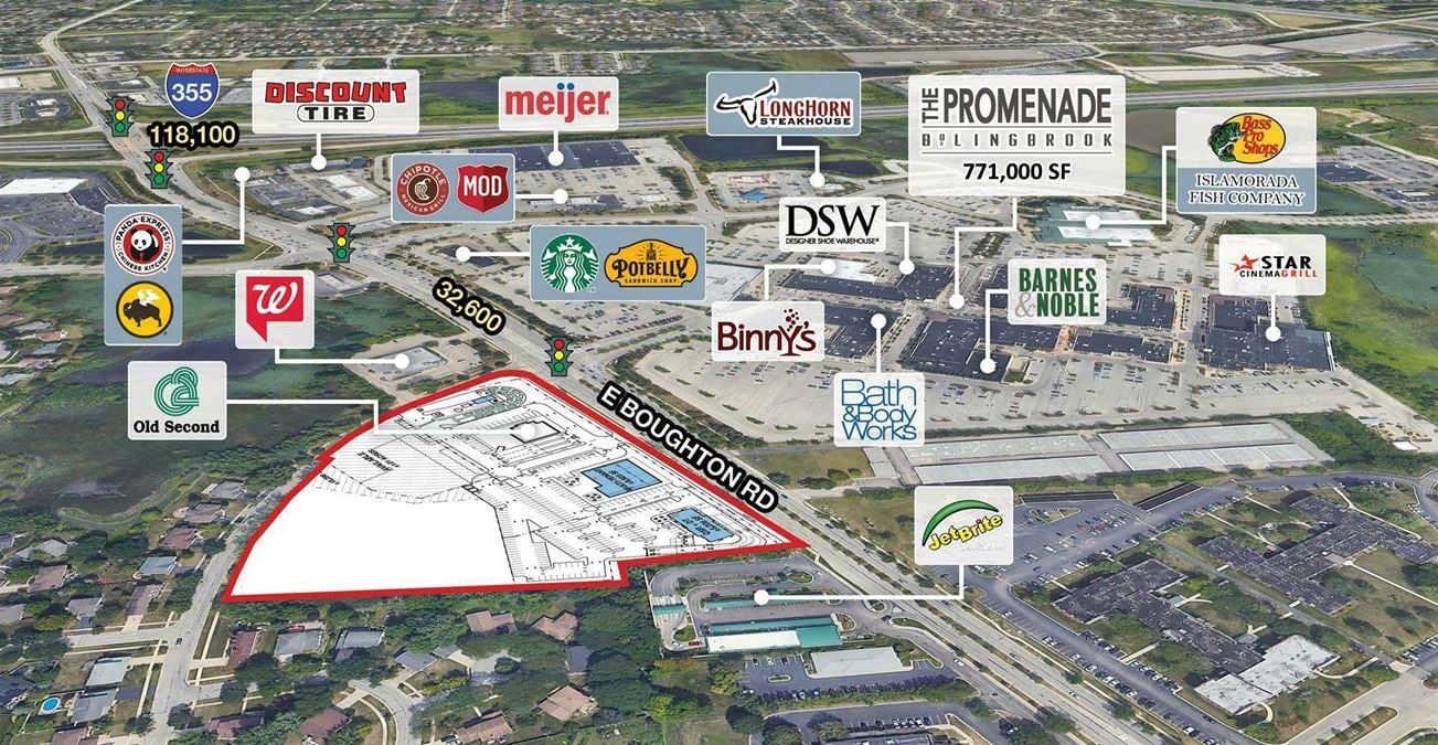 New Retail Development Across From The Promenade Bolingbrook