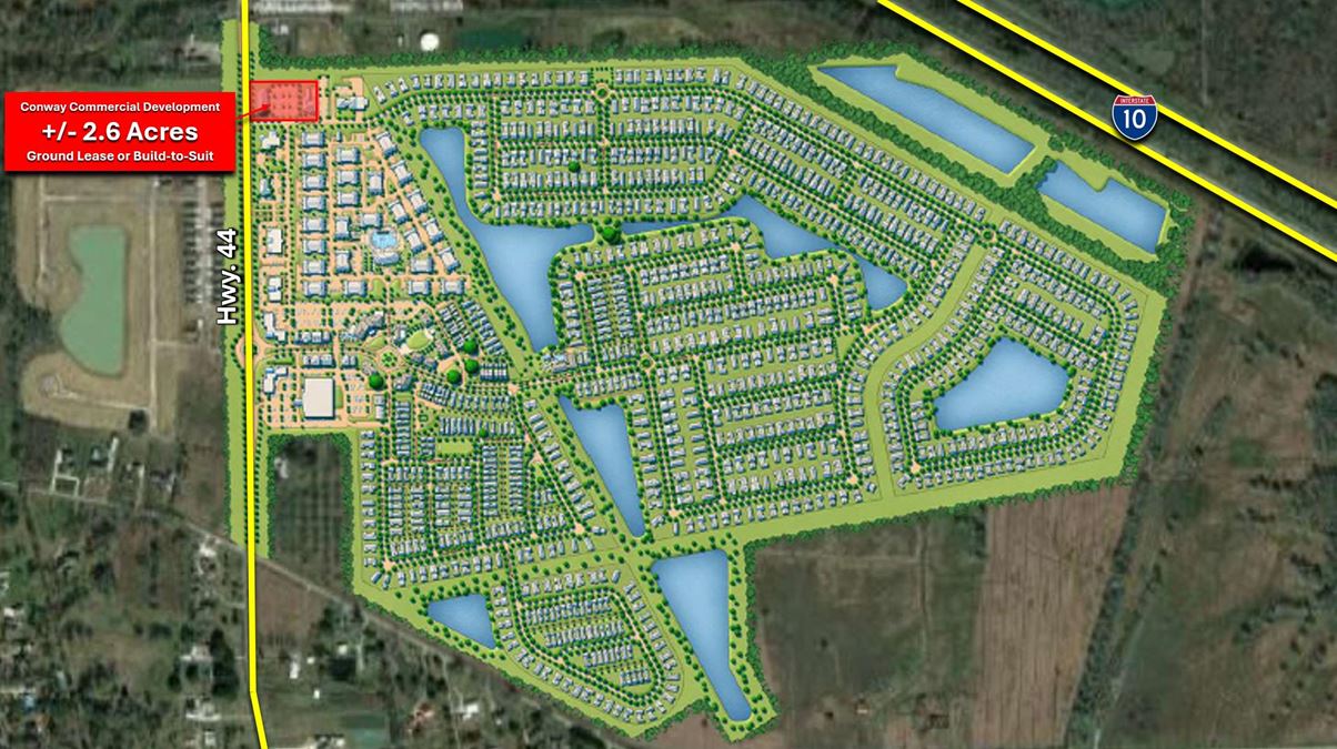 Conway Commercial Development Available for Ground Lease or Build to Suit