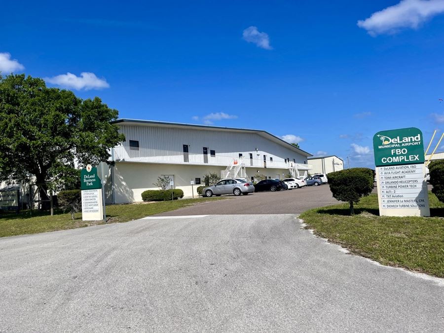 Deland Airport Business Park Hangar With Offices 1200 Flightline