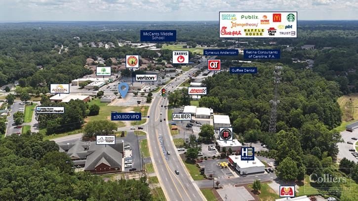 0.97-Acre Corner Lot at Signalized Intersection in Anderson, SC