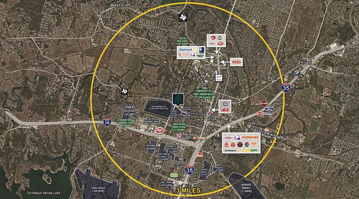 Belton – 1.73 Acre Pad – Loop 121 & 2nd Avenue