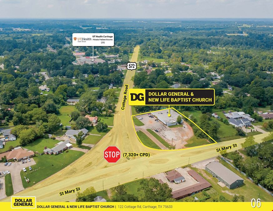 Dollar General & New Life Baptist Church