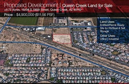 VacantLand space for Sale at 19208 S 196th Street in Queen Creek