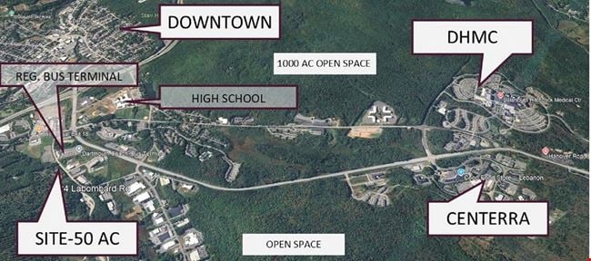 50 ac. 3 ac. development envelope.  3 miles to Med center