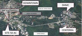 50 ac. 3 ac. development envelope.  3 miles to Med center