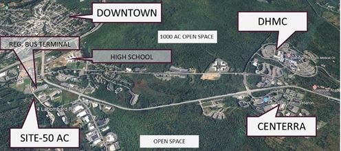 50 ac. 3 ac. development envelope.  3 miles to Med center