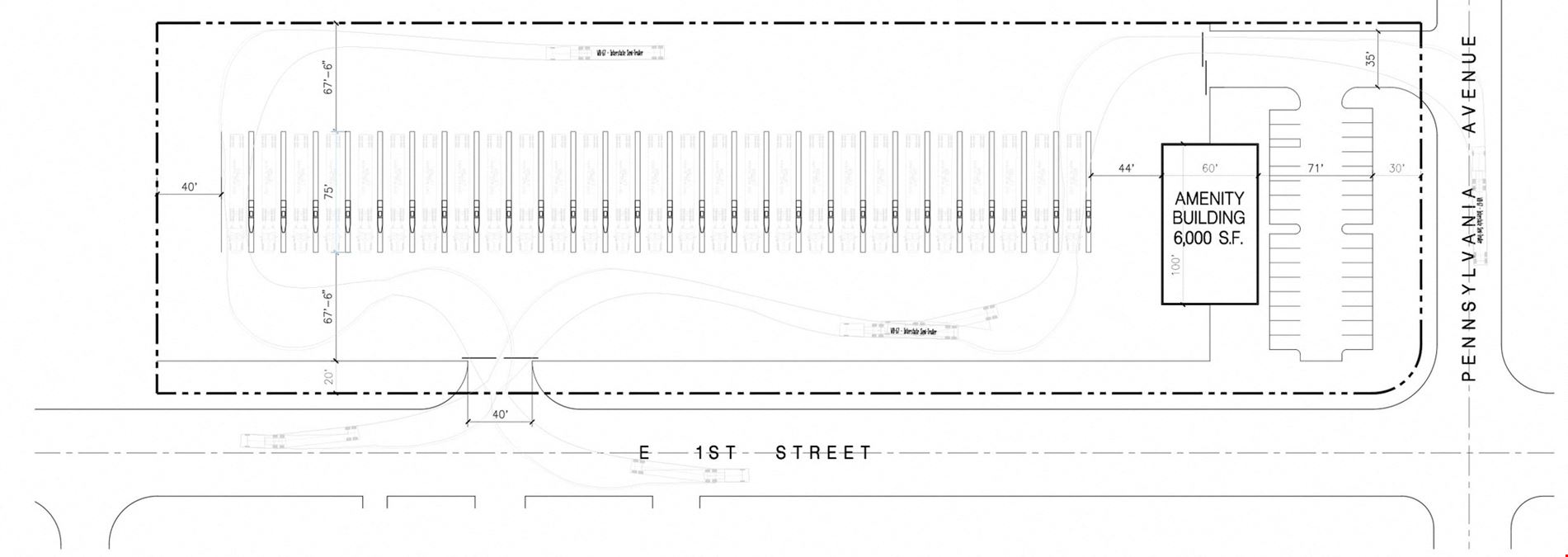 NWC of E 1st and Pennsylvania Ave