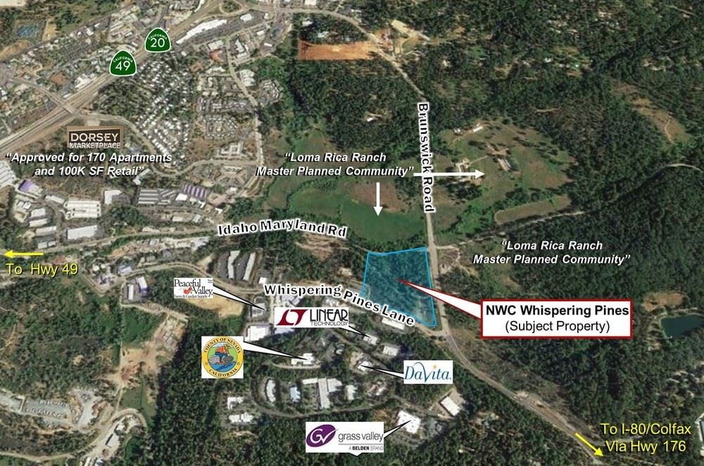 ±13 Acre Corner Parcel Whispering Pines Business Park