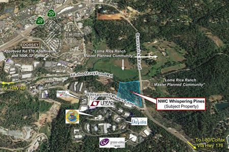 ±13 Acre Corner Parcel Whispering Pines Business Park - Grass Valley