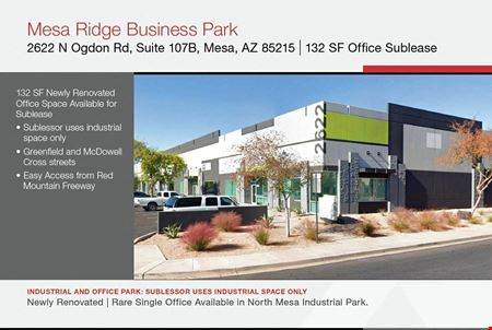 Photo of commercial space at 2622 North Ogden in Mesa