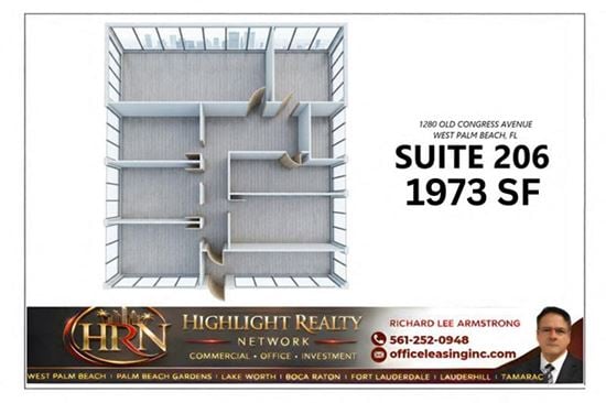 1973 SF Suite 206 Professional and Medical Office Space