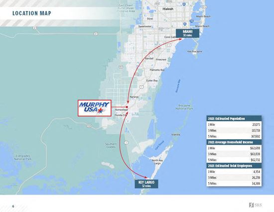 Murphy Usa Locations Map Homestead (Miami), Fl - Murphy Oil Usa - 2301 Ne 8Th Street, Homestead, Fl  | Commercialsearch