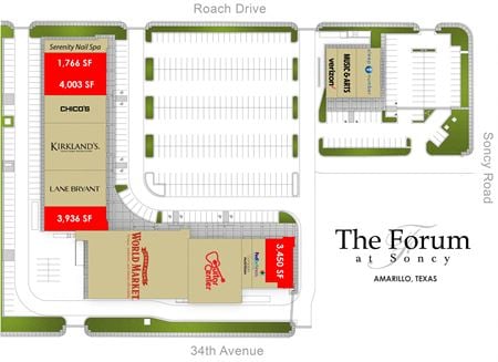 Retail space for Rent at 3350 South Soncy Road in Amarillo