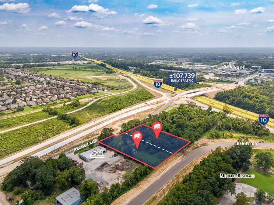 Development Lots with Direct Access to Upcoming I-10 Exit at Pecue Lane