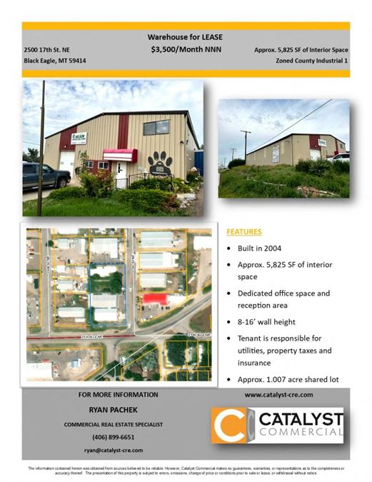 Warehouse for Lease in Black Eagle