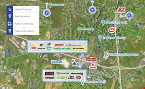 4,800 SF Endcap Availability in High-Traffic Retail Destination anchored by Walmart
