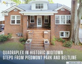 Quadraplex in Historic Midtown | Steps From Piedmont Park and BeltLine