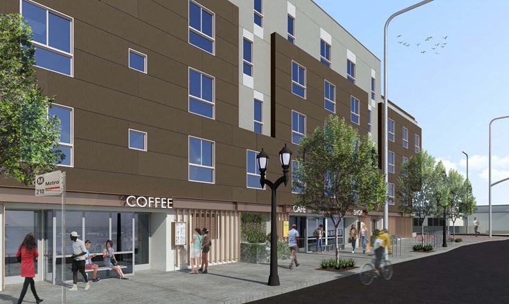 Street Visible Retail in New Mixed-Use Development