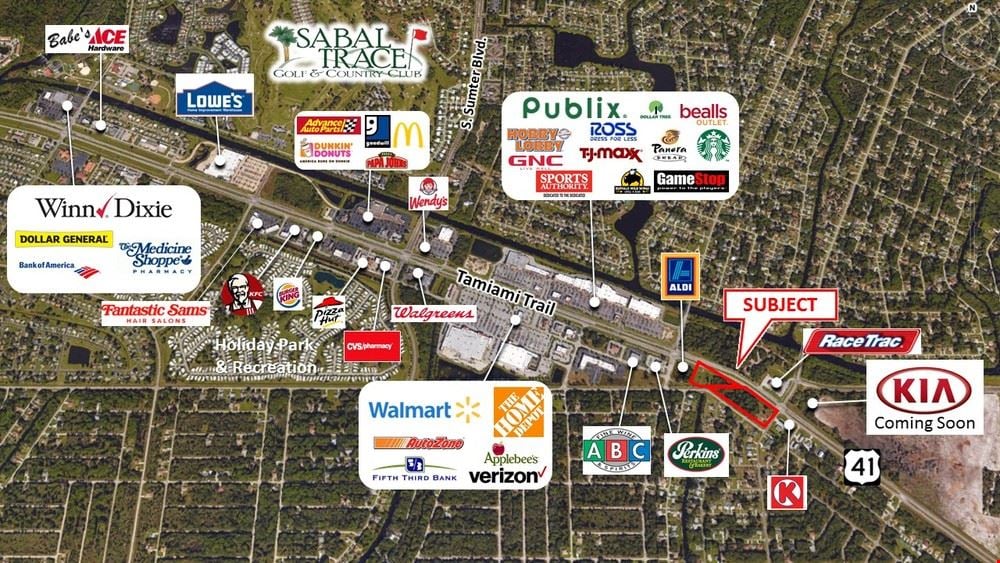 Tamiami Trail Frontage - Build to Suit Out Parcel's Available 