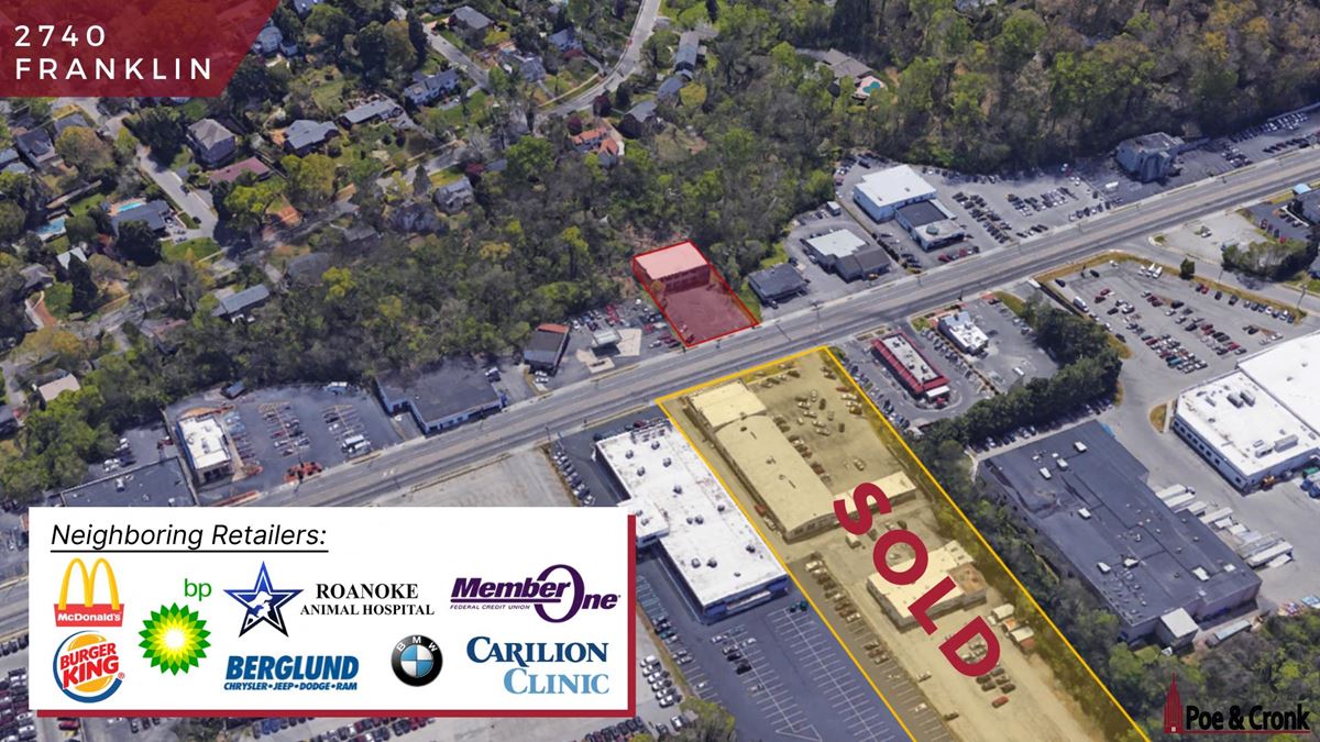 2740 Franklin Rd. SW, Roanoke, VA Retail Space
