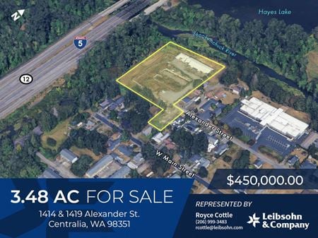 VacantLand space for Sale at 1414 Alexander St in Centralia
