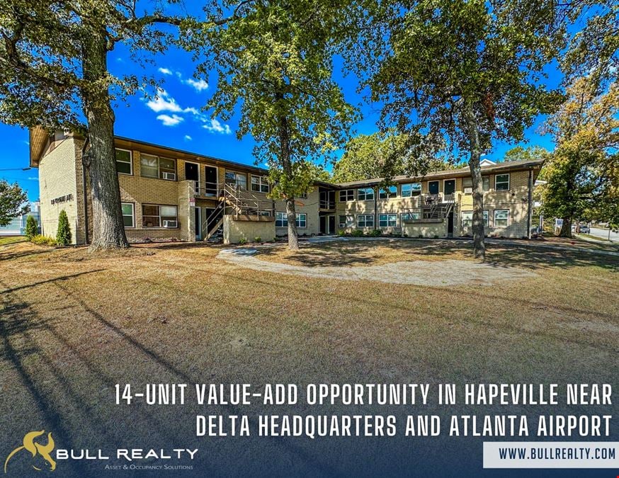 14-Unit Value-Add Opportunity in Hapeville Near Delta Headquarters and Atlanta Airport