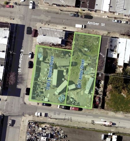 VacantLand space for Sale at 3417 Amber St & 2105 E. Ontario St in Philadelphia