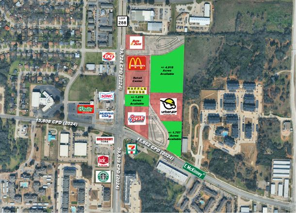 Loop 288 Opportunity Zone Retail Land