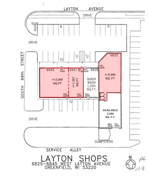 6825-6845 W Layton Ave