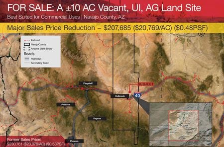 VacantLand space for Sale at ±.30 Miles W of Olympic & ±.06 Miles N of Jan Rd in Holbrook