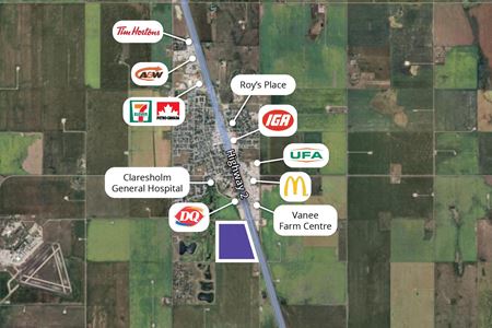 Photo of commercial space at 39 Avenue West and RR271 in Claresholm