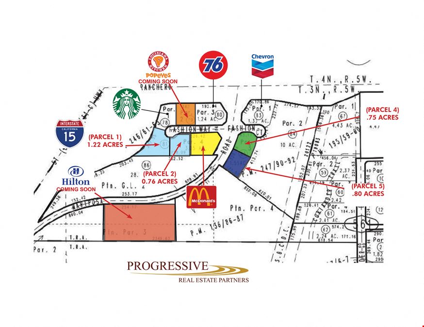 15 Freeway Visible Pads Available