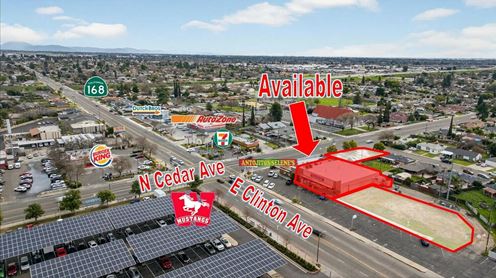 Retail Anchor Building Available on SWC of Clinton/Cedar in Fresno, CA