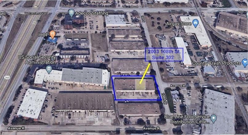 Industrial space for Rent at 2001-108th street suite 105 in Grand Prairie