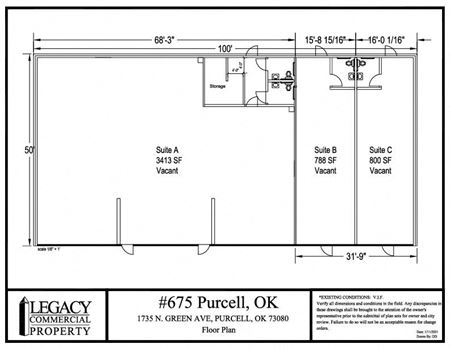 Photo of commercial space at 1735 N. Green Ave. in Purcell