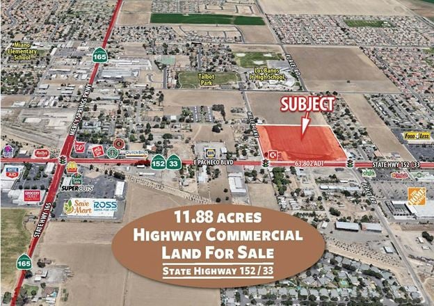 VacantLand space for Sale at State Highway 152 at Miller Lane in Los Banos
