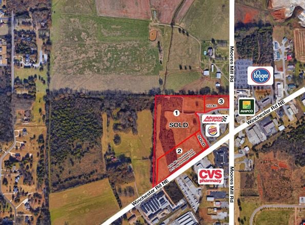 Land space for Sale at 6001-6005 Moores Mill Rd. in Huntsville