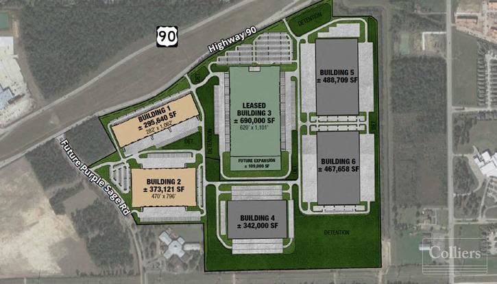 For Lease | NorthPoint 90 Logistics Center | Master Planned Industrial Park | Building 1: ±295,640 SF
