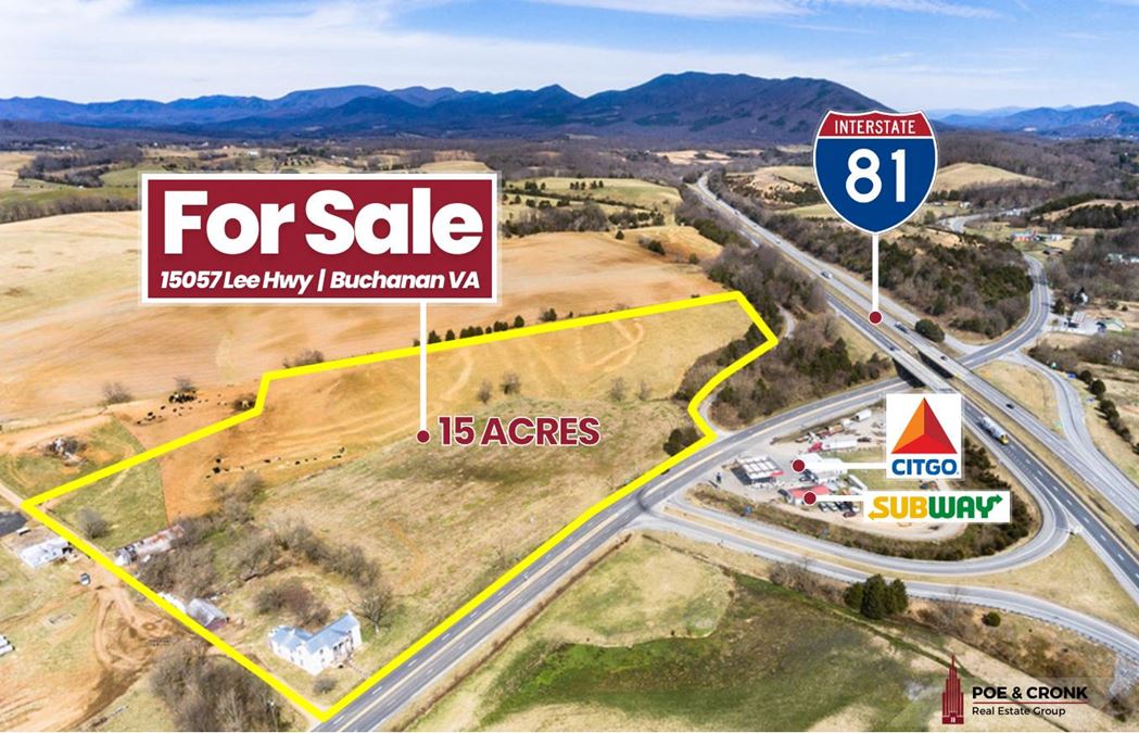 15 Acres on I-81 Exit 162