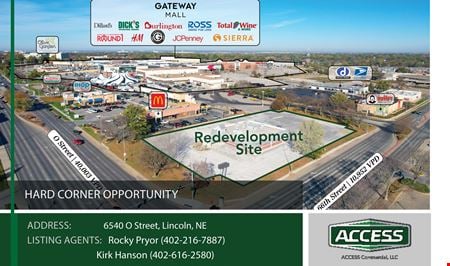 Retail space for Rent at 6540 O St in Lincoln