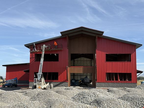 New 11,000 SF Industrial Building Under Construction | 10 Acres with Existing Improvements