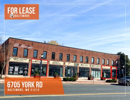 Retail space for Rent at 6705-6721 York Road in Baltimore