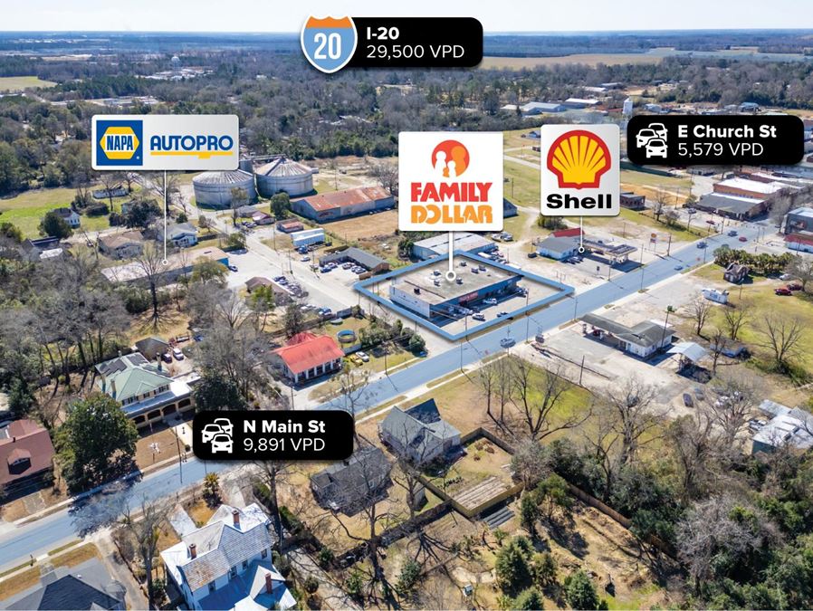 Family Dollar Strip Center | 12,900 SF | 82% Occupied