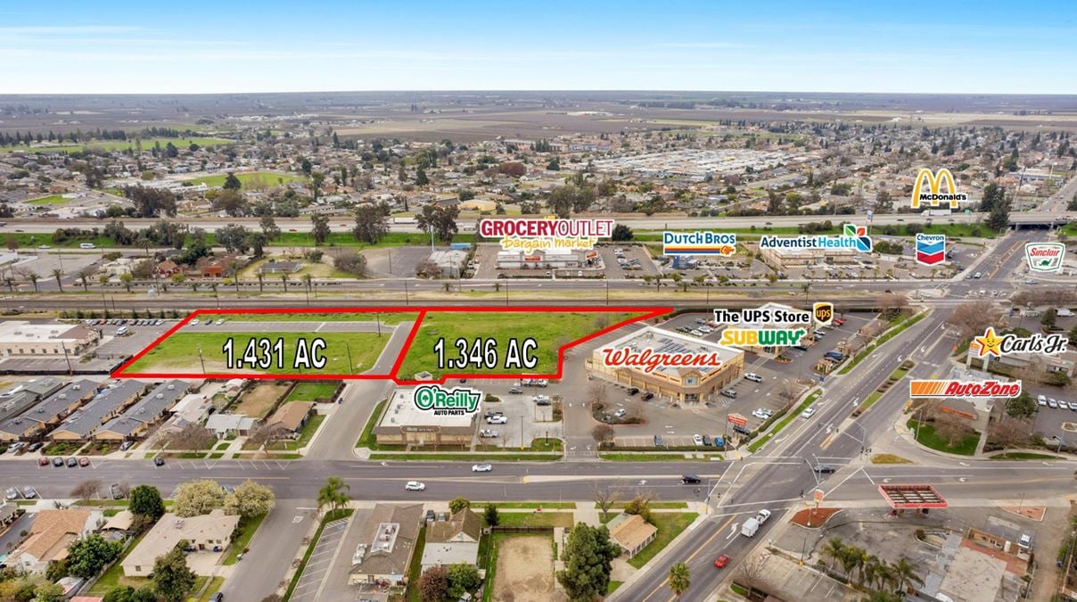 1.3 AC: Commercial Development Land off CA-99 in Kingsburg, CA